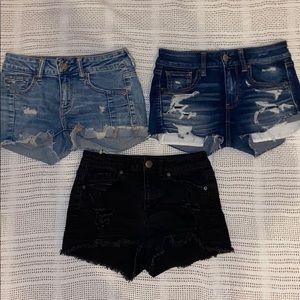 BUNDLE of THREE Denim Shorts